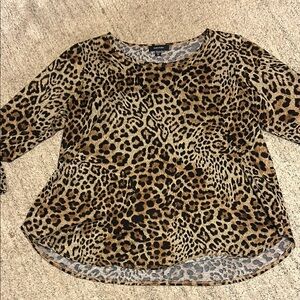 Karen Kane plus size cheetah print shirt 2XL
